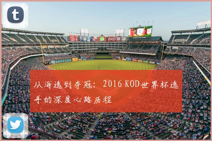 从海选到夺冠:2016 KOD世界杯选手的深度心路历程